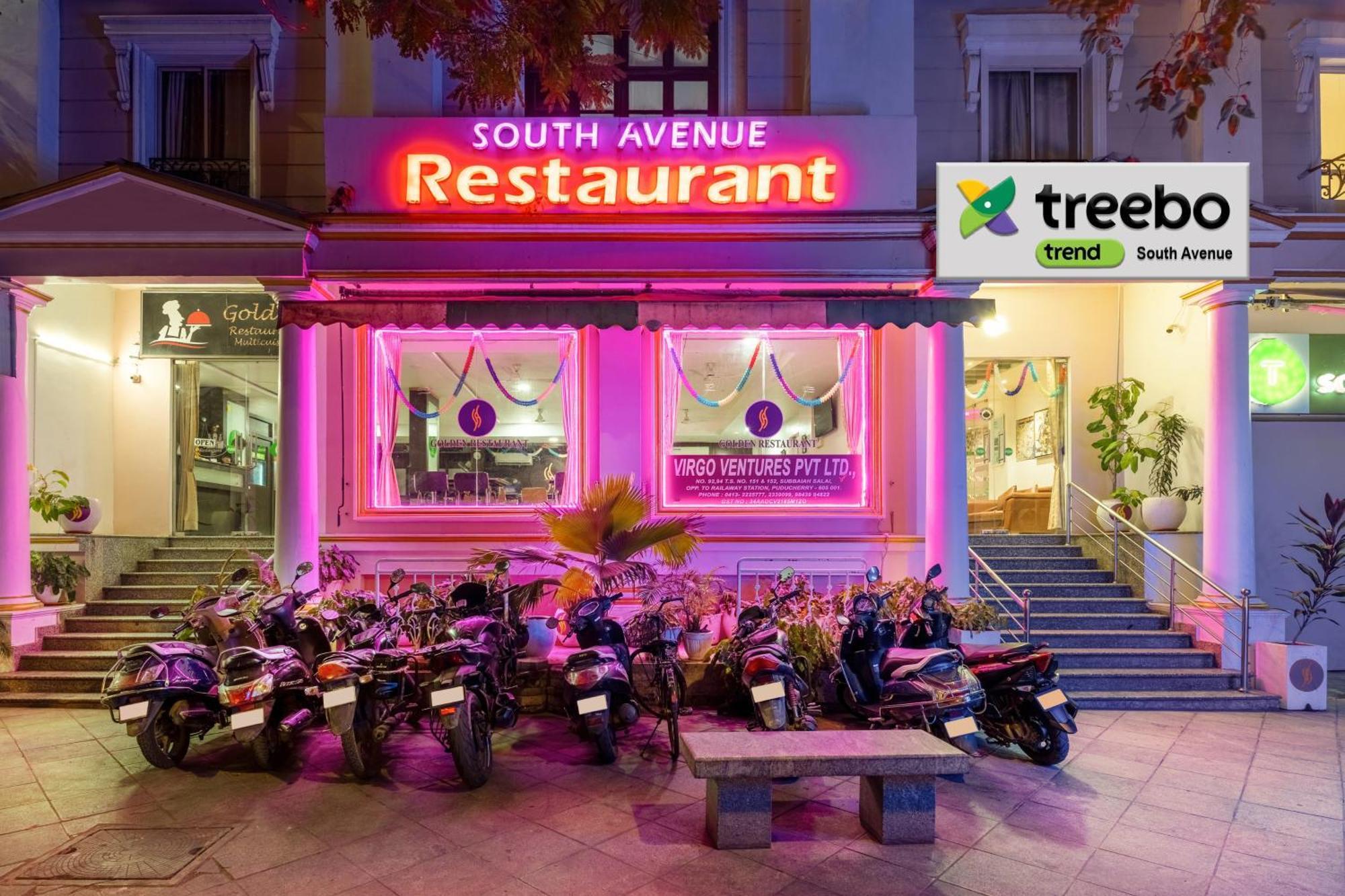 Treebo South Avenue, 700 Mts From Promenade Beach Pondicherry Dış mekan fotoğraf